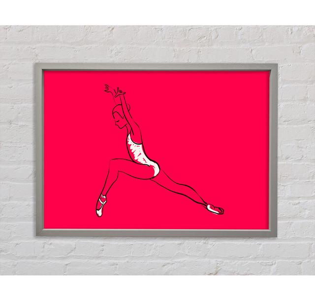 Pink White Ballerina 6 - Einzelner Bilderrahmen Kunstdrucke auf Leinwand Bright Star Größe: 84,1 cm H x 118,9 cm B on Productcaster.