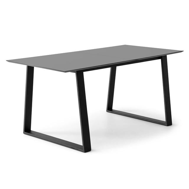 Meza Square Extendable Dining Table with Metal Legs Hammel Furniture Size: H73.2 x L165 x W90cm, Table Top Colour: Grey on Productcaster.