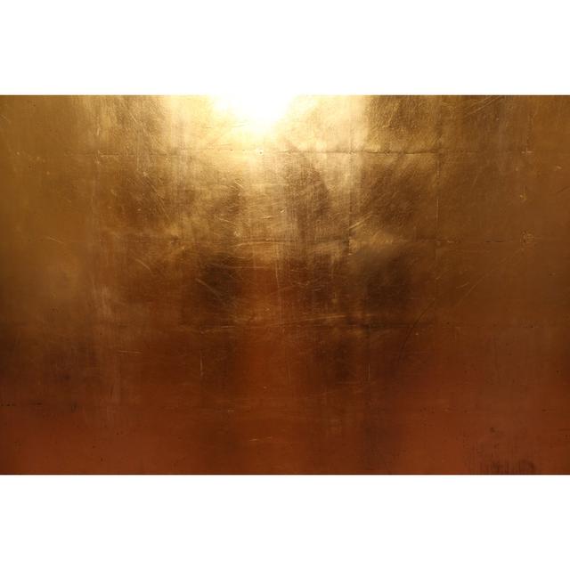 Gold Metal Plates by Kazanovskyandrey - Wrapped Canvas Photograph Metro Lane Size: 81cm H x 122cm W on Productcaster.