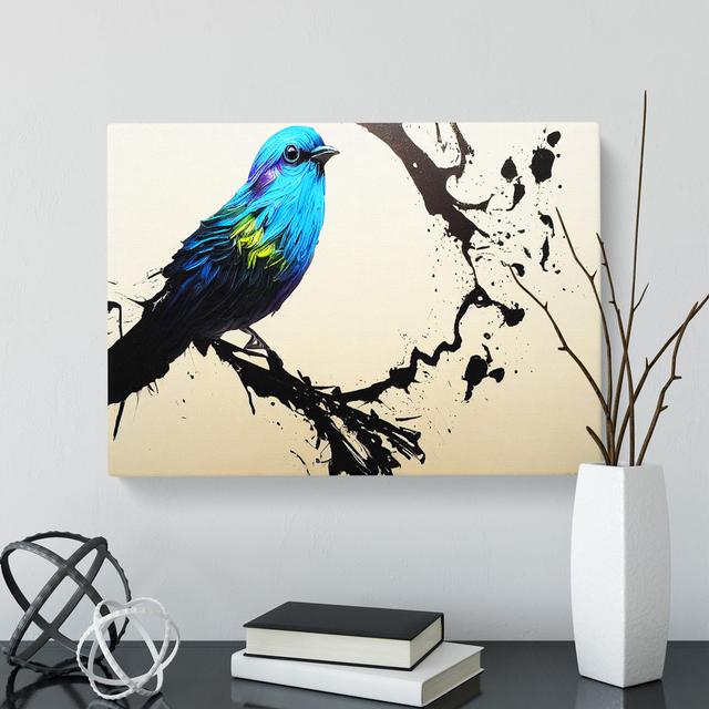 Awesome Bird - Wrapped Canvas Painting Marlow Home Co. Size: 50cm H x 76cm W x 3cm D on Productcaster.