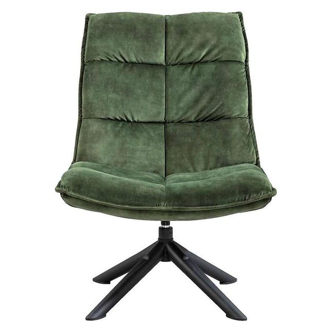 Stonefort Industrial 28" Inch Wide Lounge Chair Velvet Green Canora Grey on Productcaster.