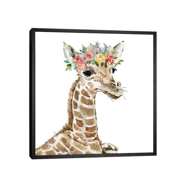 Savannah Giraffe Maturi Size: 45.72cm H x 45.72cm W x 3.81cm D, Format: Black Framed on Productcaster.