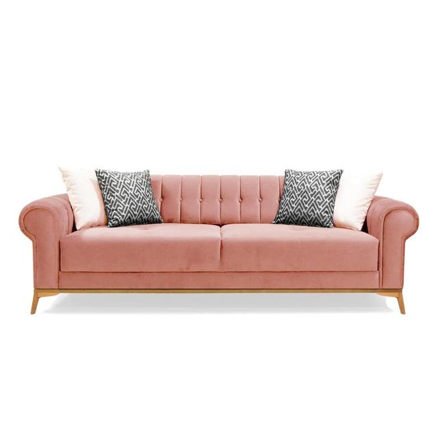 Sofa Budapest Baumann Wohndesign Polstermaterial: Rose on Productcaster.