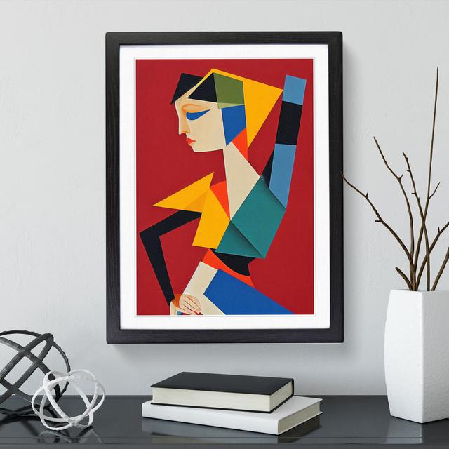 Abstract Ballerina No.4 - Wrapped Canvas Graphic Art Marlow Home Co. Size: 64cm H x 46cm W x 2cm D, Format: Black Framed on Productcaster.