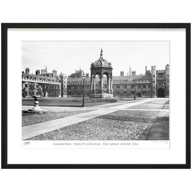 Cambridge, Trinity College, The Great Court 1914 by Francis Frith - Single Picture Frame Print The Francis Frith Collection Size: 28cm H x 36cm W x 2. on Productcaster.