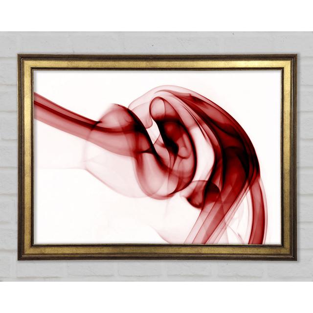 Gerahmter Kunstdruck Red Twisted Silk Perspections Größe: 29,7 cm H x 42 cm B x 1,5 cm T on Productcaster.