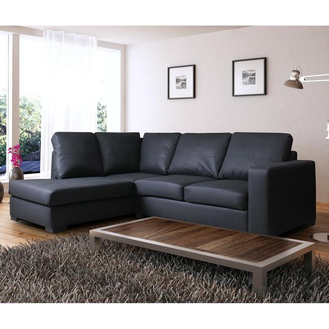 Westpoint Corner Sofa Brayden Studio Colour: Black, Orientation: Left facing on Productcaster.