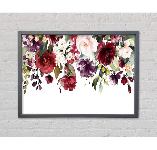 Flowers Falling From Above - Single Picture Frame Art Prints on Canvas Rosalind Wheeler Size: 59.7cm H x 84.1cm W x 3.3cm D on Productcaster.