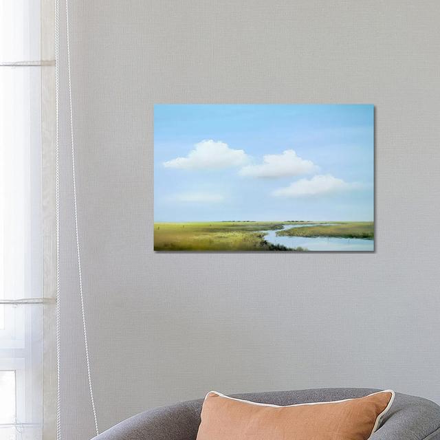 Down The River V by Hans Paus - Wrapped Canvas Gallery-Wrapped Canvas Giclée ClassicLiving Size: 45.72cm H x 66.04cm W on Productcaster.