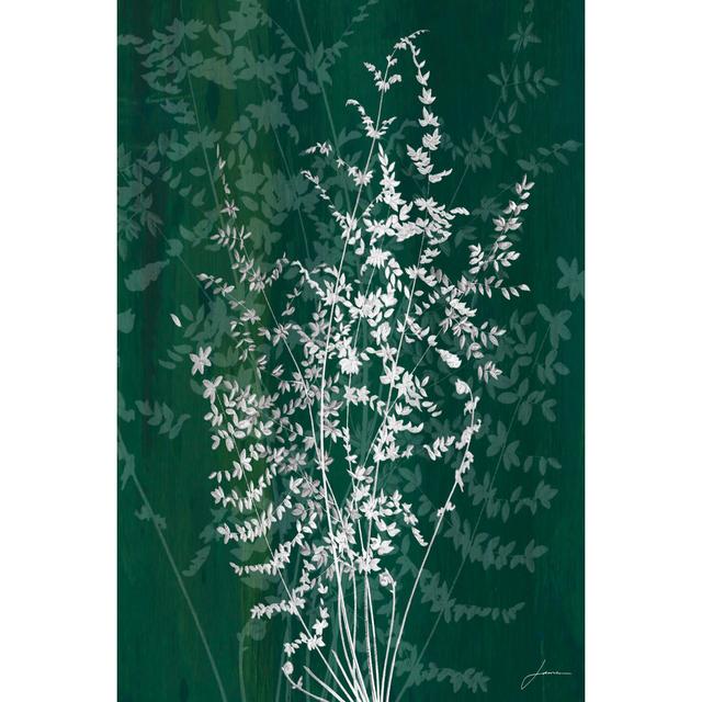 Jewel Ferns II by James Burghardt - Wrapped Canvas Graphic Art August Grove Size: 76cm H x 51cm W x 3.8cm D on Productcaster.