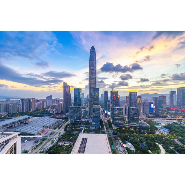 Shenzhen Skyline - Print 17 Stories Size: 20cm H x 30cm W x 1.8cm D on Productcaster.