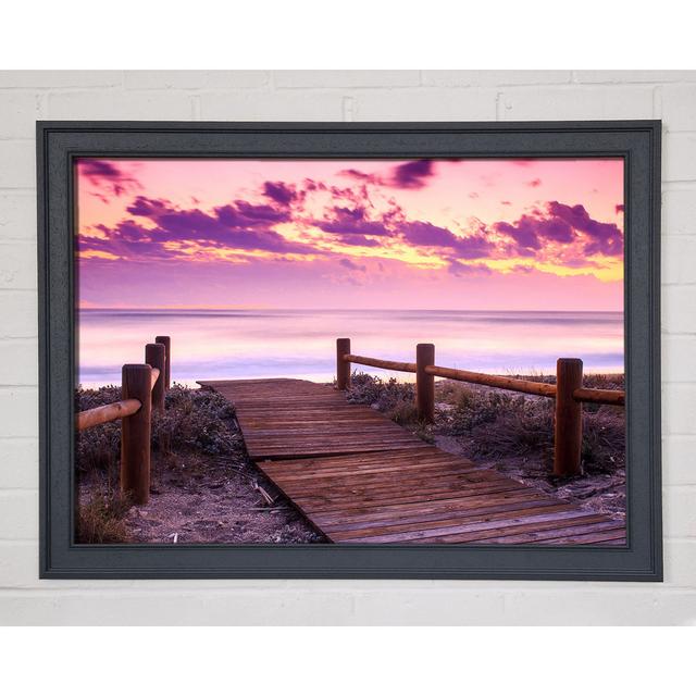 Purple Stillness - Single Picture Frame Art Prints Highland Dunes Size: 29.7cm H x 42cm W on Productcaster.