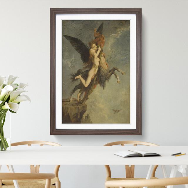 The Chimera by Gustave Moreau - Picture Frame Painting East Urban Home Size: 48cm H x 36cm W x 2cm D, Frame Option: Walnut Framed on Productcaster.