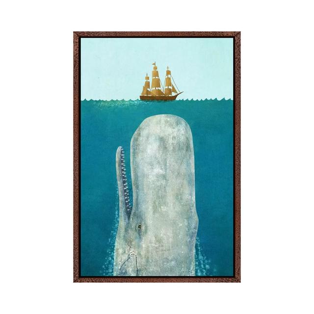 The Whale by Terry Fan - Print on Canvas Beachcrest Home Size: 66.04cm H x 45.72cm W x 3.81cm D, Format: Classic Wood Framed Canvas on Productcaster.