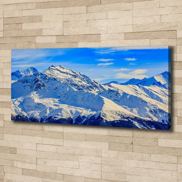 Alps in the Winter - Unframed Art Prints on Canvas Union Rustic on Productcaster.