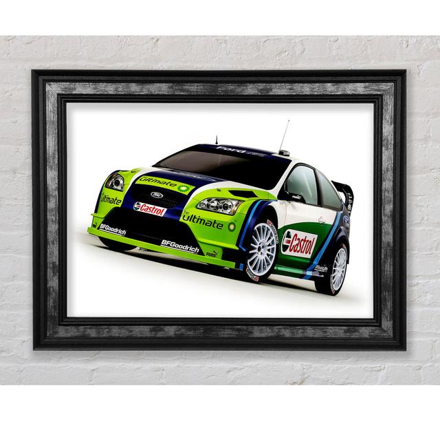 Ford Focus Rallyeauto - Drucken Bright Star Größe: 100cm H x 141,4cm B x 8cm T on Productcaster.