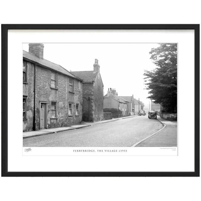 'Ferrybridge, the Village C1955' - Picture Frame Photograph Print on Paper The Francis Frith Collection Size: 45cm H x 60cm W x 2.3cm D on Productcaster.