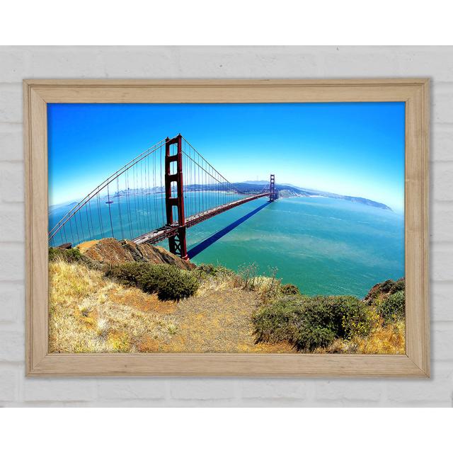 Golden Gate Bridge Days Framed Print Highland Dunes Size: 59.7cm H x 84.1cm W x 1.5cm D on Productcaster.