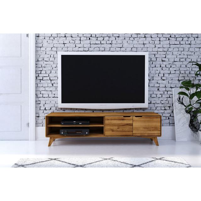 Greg Entertainment Unit for TVs up to 78" TheBeds Colour: Brown on Productcaster.