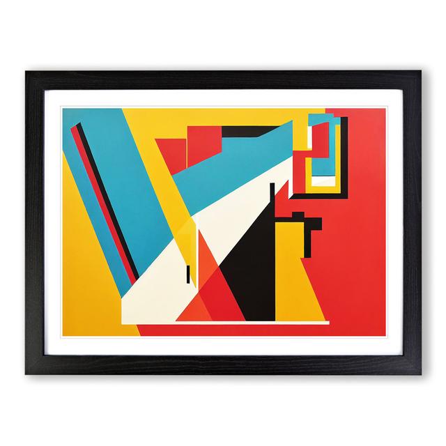 Suprematism Art Modern Vol.1 Abstract - Picture Frame Painting Metro Lane Size: 34cm H x 46cm W x 2cm D, Frame Colour: Black on Productcaster.