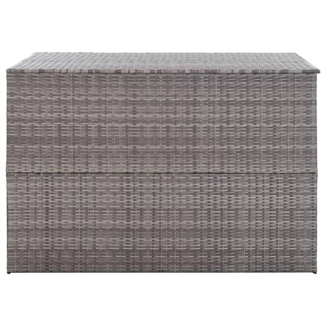 Hayots Garden Storage Box Grey 150x100x100 cm Poly Rattan Dakota Fields on Productcaster.