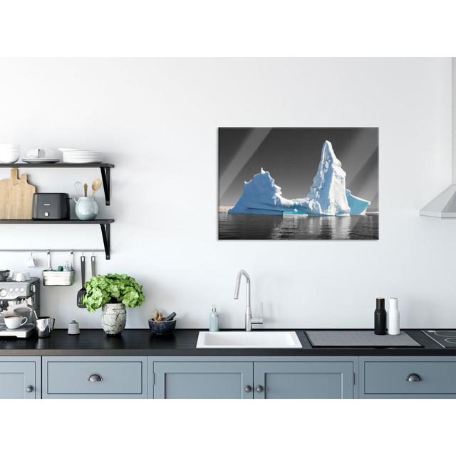 Impressive Iceberg - Unframed Photograph on Glass Highland Dunes Size: 70cm H x 100cm W x 0.4cm D on Productcaster.