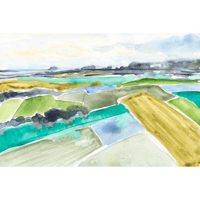 Watercolour Field I by Jennifer Goldberger - Wrapped Canvas Painting Metro Lane Size: 20cm H x 30cm W on Productcaster.