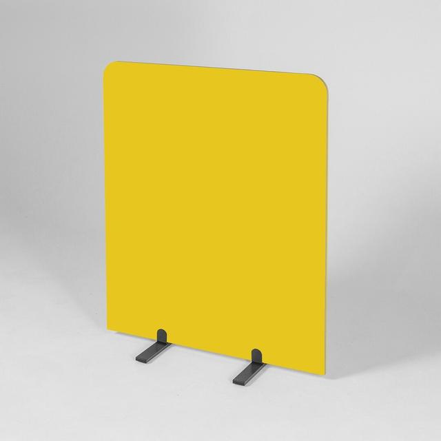 Wood Panel Symple Stuff Size: 120cm H x 120cm W x 3cm D, Colour: Yellow on Productcaster.