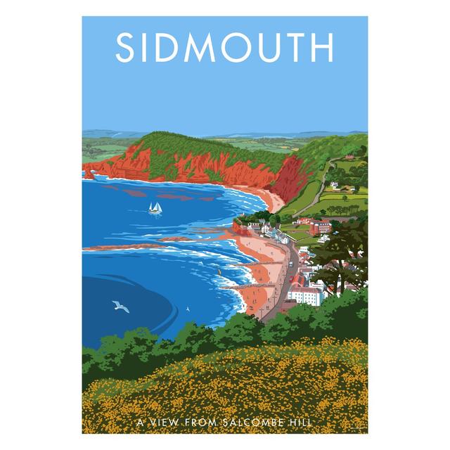 Sidmouth by Stephen Millership - Print George Oliver Frame Options: No Frame, Size: 40cm H x 30cm W x 1cm D on Productcaster.