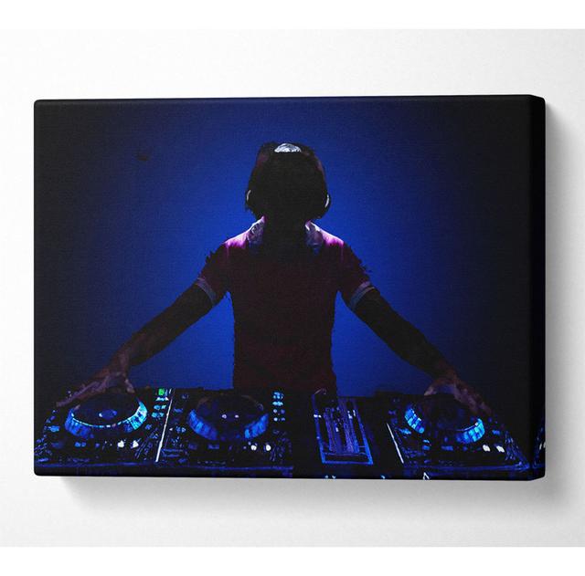 DJ Decks Canvas Watercolour Latitude Run Size: 35.6cm H x 50.8cm W x 10cm D on Productcaster.