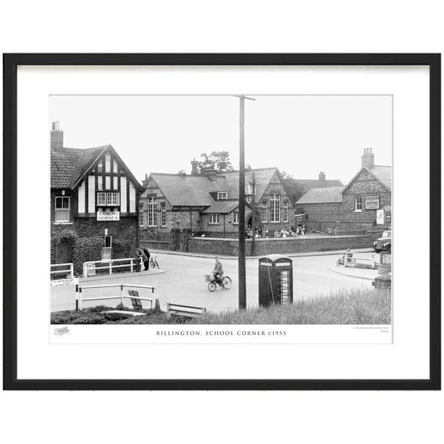 Rillington, School Corner C1955 by Francis Frith - Single Picture Frame Print The Francis Frith Collection Size: 28cm H x 36cm W x 2.3cm D on Productcaster.