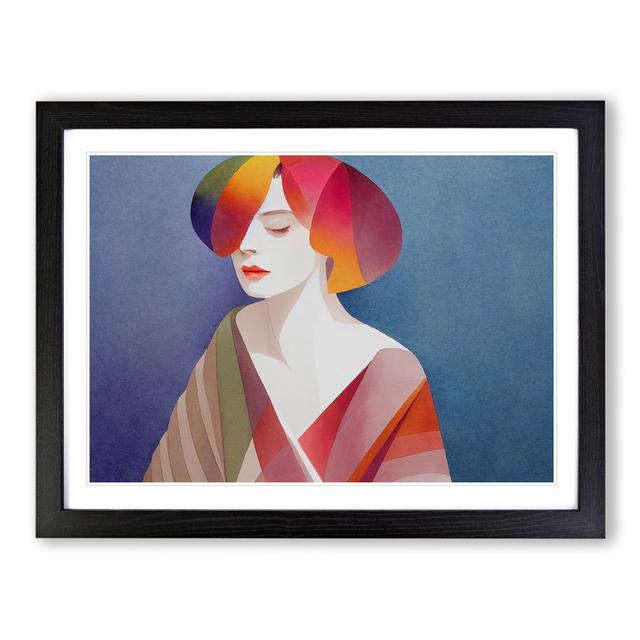 Woman in Watercolour - Picture Frame Graphic Art Fairmont Park Frame Colour: Black , Size: 34cm H x 46cm W on Productcaster.