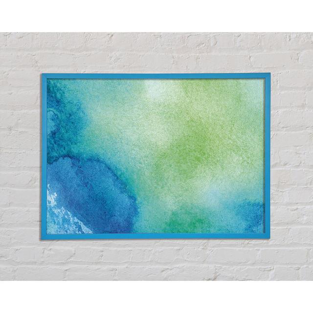 Ocean Sands Framed Print Ivy Bronx Size: 21cm H x 29.7cm W x 2cm D, Format: Blue Framed Paper on Productcaster.