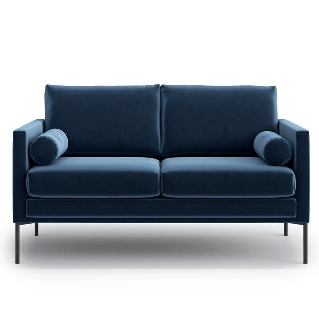 Freedom 2 Seater Sofa Mercury Row Upholstery Colour: Navy Blue on Productcaster.