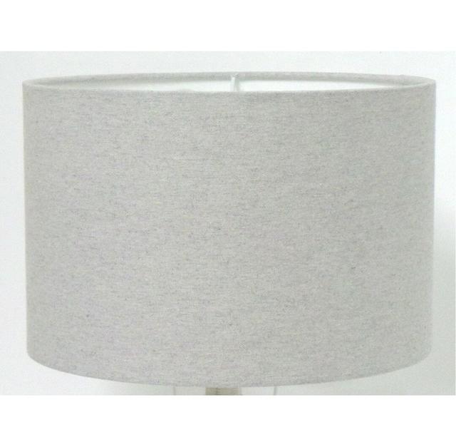 Cotton Drum Lamp Shade ( Screw On ) in Steel 17 Stories Size: 17.5cm H x 25cm W x 25cm D on Productcaster.