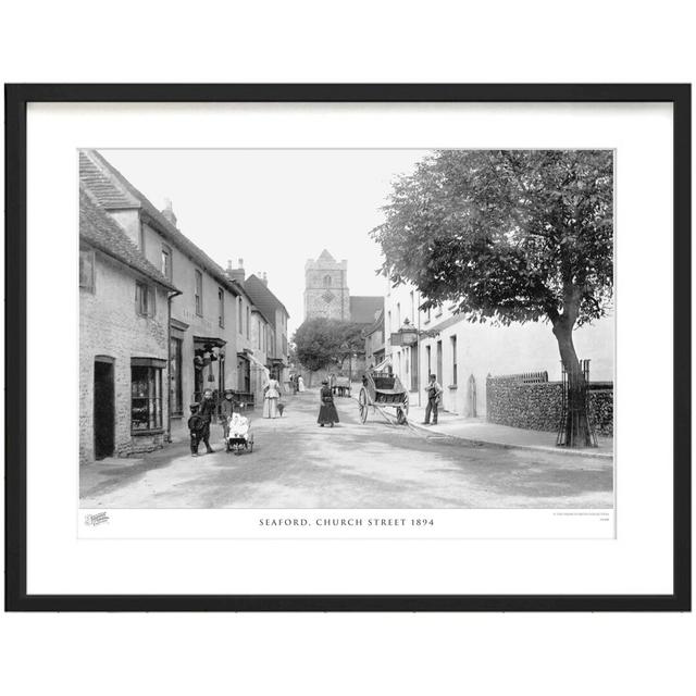 'Seaford, Church Street 1894' by Francis Frith - Picture Frame Photograph Print on Paper The Francis Frith Collection Size: 40cm H x 50cm W x 2.3cm D on Productcaster.