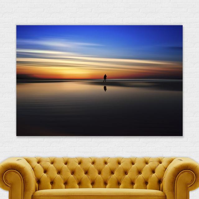 Reflection Beach Solitude - Wrapped Canvas Photograph Latitude Run Size: 21cm H x 31cm W x 4cm D on Productcaster.