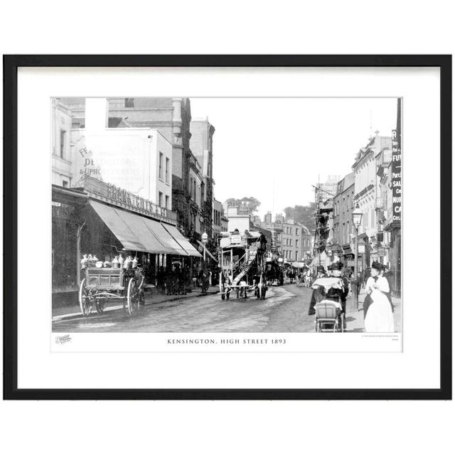 'Kensington, High Street 1893' by Francis Frith - Picture Frame Photograph Print on Paper The Francis Frith Collection Size: 60cm H x 80cm W x 2.3cm D on Productcaster.