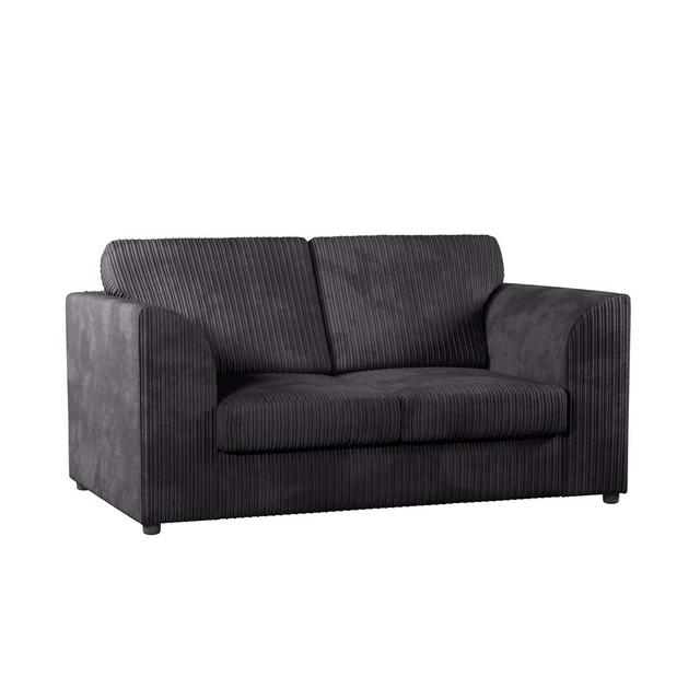 Helmsley 2 Seater Corduroy Sofa Fernleaf Upholstery Colour: Black on Productcaster.