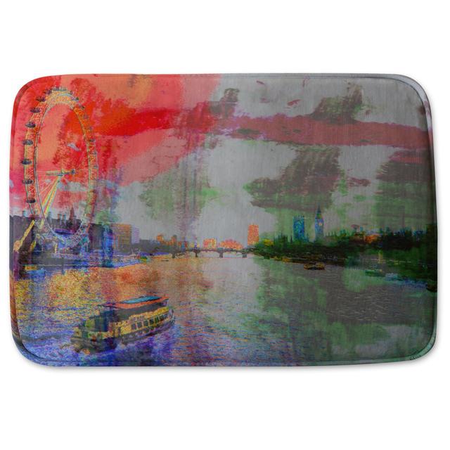 Miera Rectangle Bath Mat Ebern Designs on Productcaster.