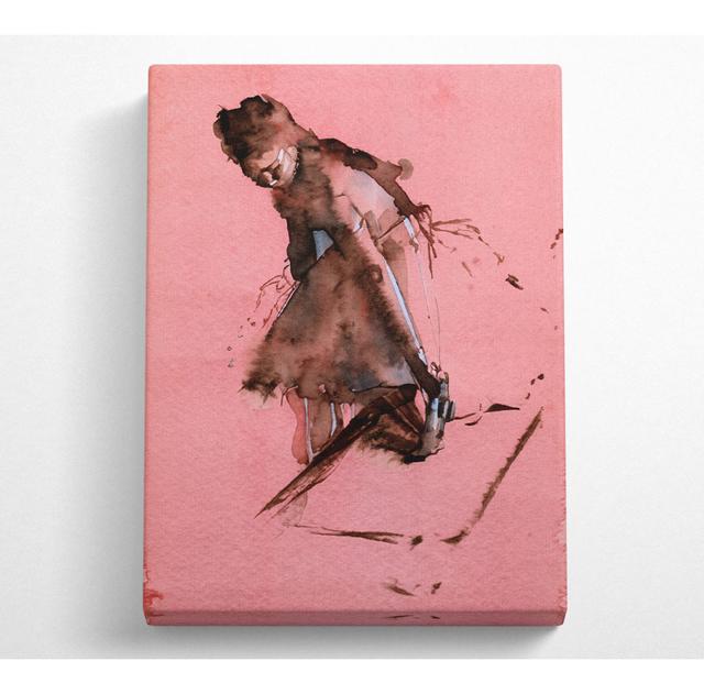 Degas Dancer Slipping on Her Shoe - Wrapped Canvas Art Prints ClassicLiving Size: 121.9cm H x 81cm W on Productcaster.