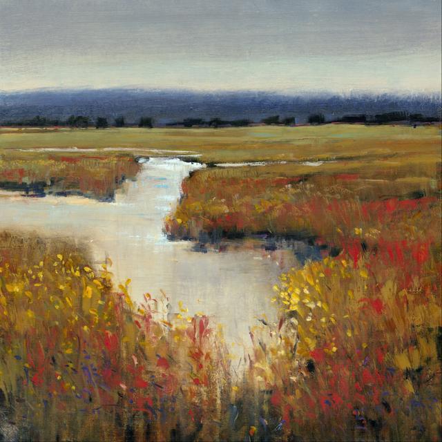 Marsh Land I - Wrapped Canvas Art Prints Alpen Home Size: 61cm H x 91cm W x 3.8cm D on Productcaster.