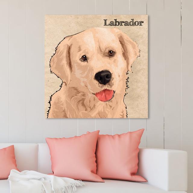 Labrador by Oliver Gal - Wrapped Canvas Print East Urban Home Size: 40.6 cm H x 40.6 cm W on Productcaster.