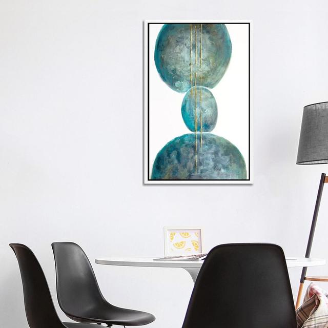 Balance by Osnat Tzadok - Graphic Art Print on Canvas 17 Stories Size: 101.6cm H x 66.04cm W x 3.81cm D, Frame Option: White Framed on Productcaster.