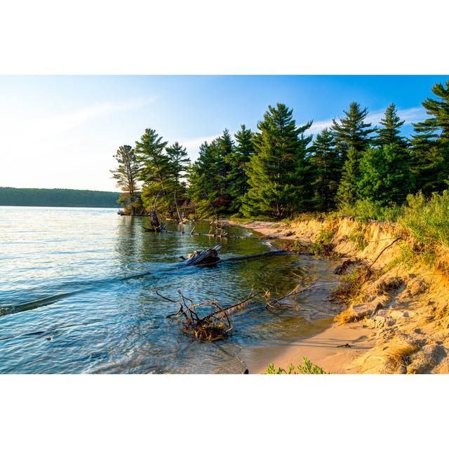 Lake Superior by Ehrlif - Wrapped Canvas Print Alpen Home Size: 81cm H x 122cm W on Productcaster.