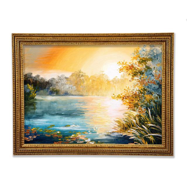 Sunset Water Glow - Print Bright Star Size: 59.7cm H x 84.1cm W x 3cm D on Productcaster.