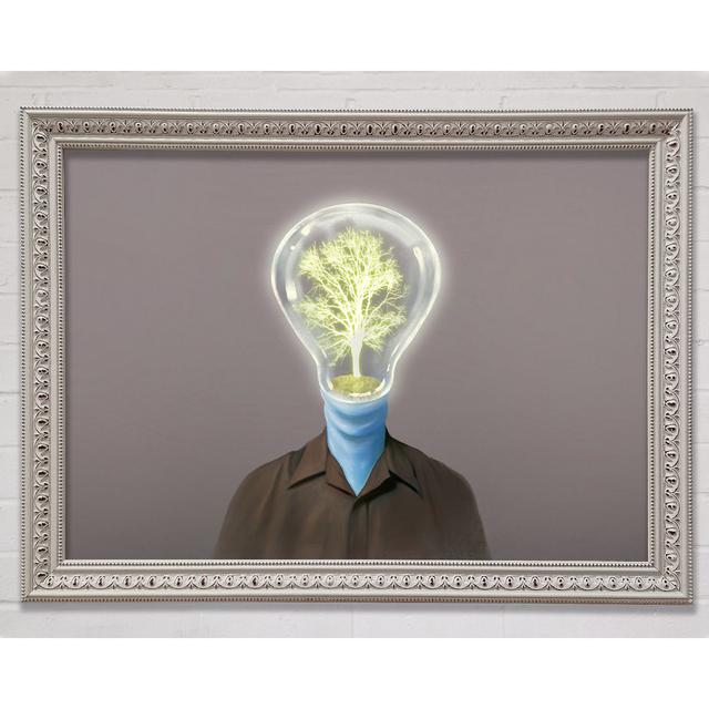 Light Bulb Head - Single Picture Frame Art Prints Bright Star Size: 42cm H x 59.7cm W on Productcaster.