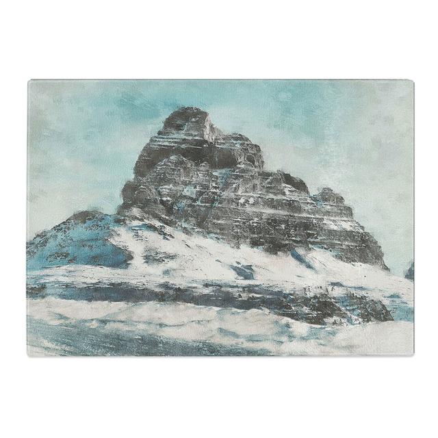 Tempered Glass Mountain Summit in Italy Chopping Board East Urban Home Size: 28.5 cm x 39 cm on Productcaster.