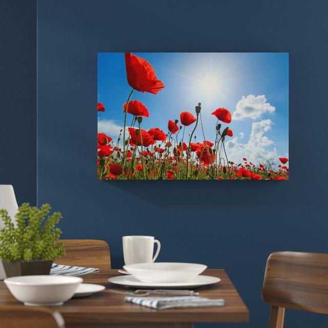 Leinwandbild „Mohnblumen“, Fotodruck East Urban Home Größe: 80 cm H x 120 cm B on Productcaster.