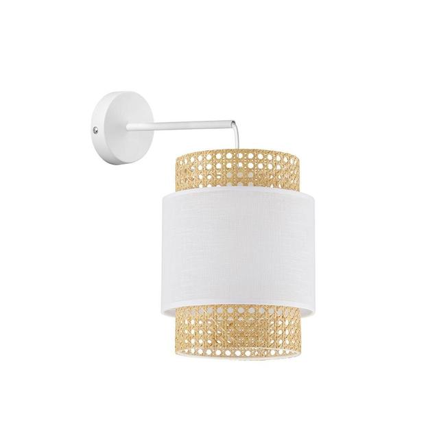 Loah Armed Sconce 17 Stories Fixture Finish: White on Productcaster.